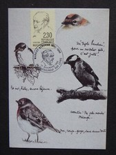 carte timbre premier jour MAURICE GENEVOIX - 10/11/1990