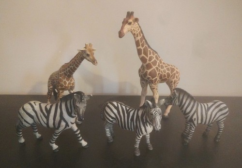 Lot girafes zèbres 3 - girafes, -3