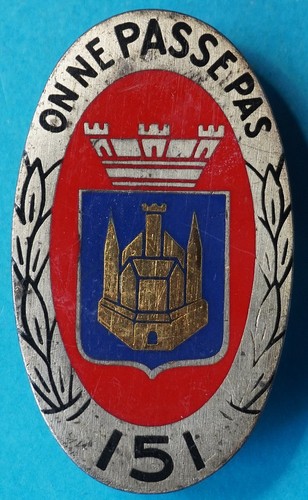 Insigne 151 régiment - du, 151°