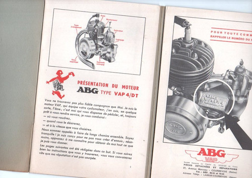 Authentique notice moteur - authentique,