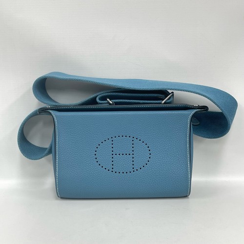 Hermes blue leather picnic - blue,