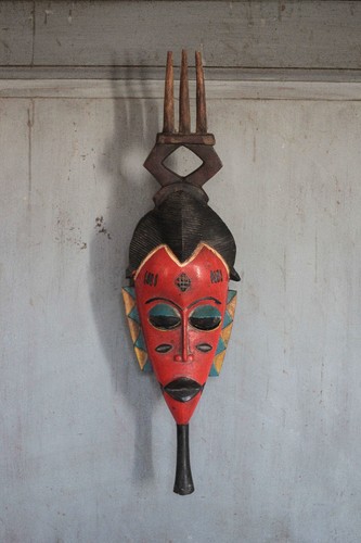 Masque africain - masque, mural