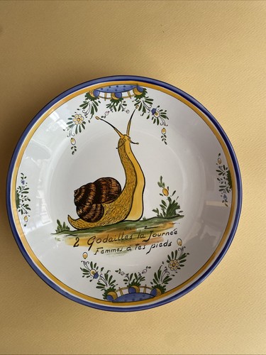 Assiette renoleau escargot - assiette,