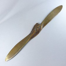 Ouvre lettre bronze aviation avion aéronautique  hélice 1930