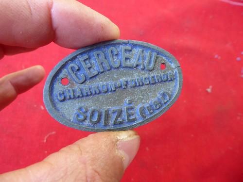 Petite plaque fonte de - en,