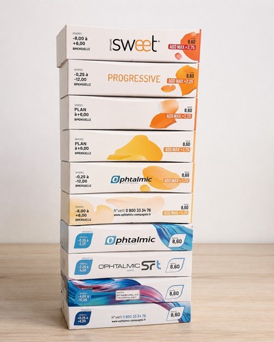 Boîtes lentilles de - boîtes,