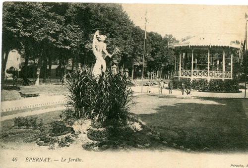 Epernay jardin ecrit à - epernay,