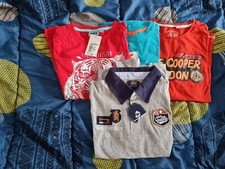4 tee Shirts Manches Longues Garçon 10 Ans 