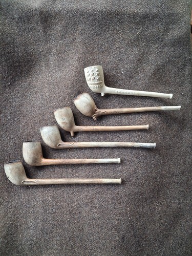 Lot pipes terre cuite - en,