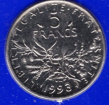 France 1993 francs - _, 5