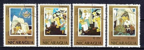 Tableaux noël nicaragua 1987 - noël,
