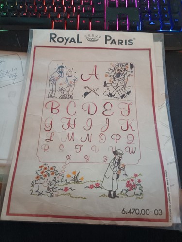Rare canevas tintin 1983 royal - rare,