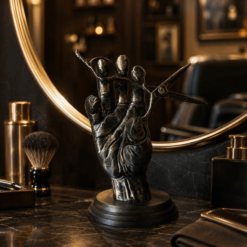 Statue main pour coiffeur - pour,