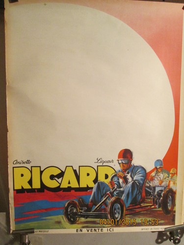 Affiche ancienne ricard - ,