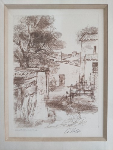 Georges huber eau forte - huber, eau-forte