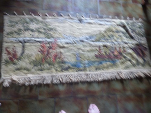 Ancienne tapisserie murale - tapisserie,