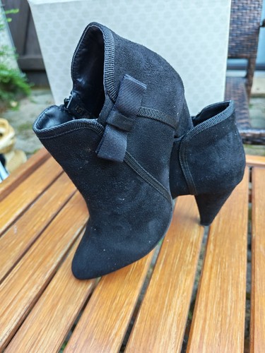 Bottines noires noeud - , papillon