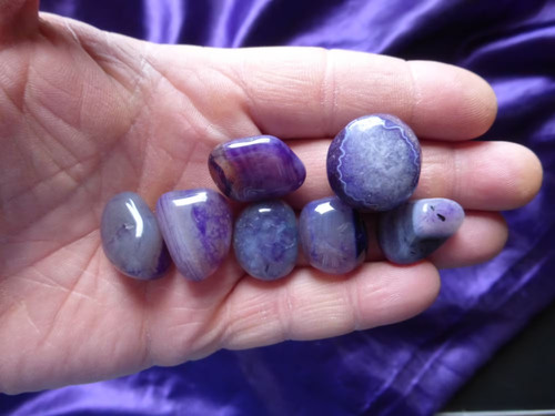 Agate pierres roulées - 7,