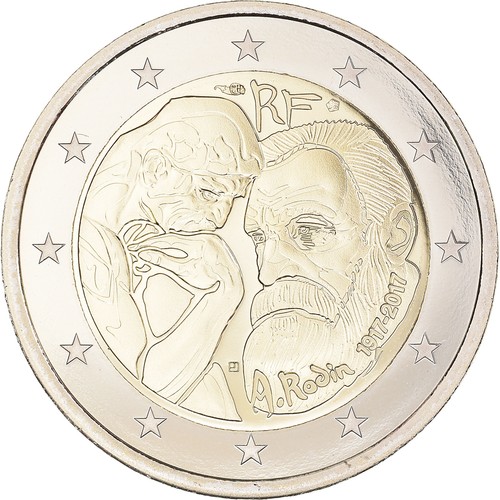 France euro auguste rodin - 2, euro,