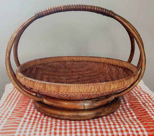Ancien panier osier - panier,