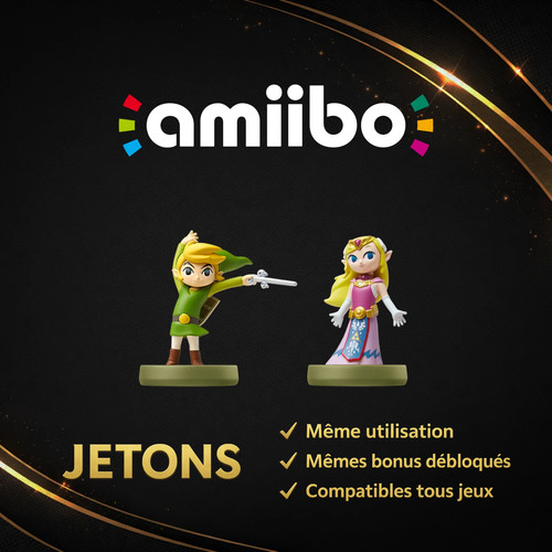 Lot jetons amiibo link - jetons,