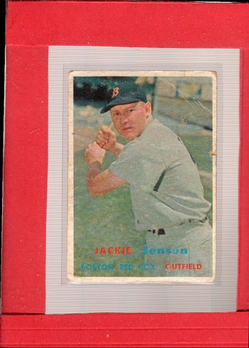 1957 topps 220 jackie jensen - topps,
