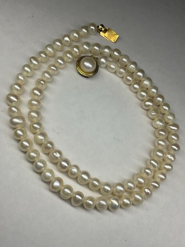 Collier perles eau - d’eau, douce