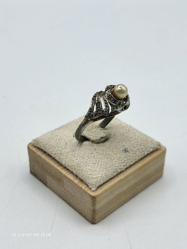 Bague art déco argent - #xq,