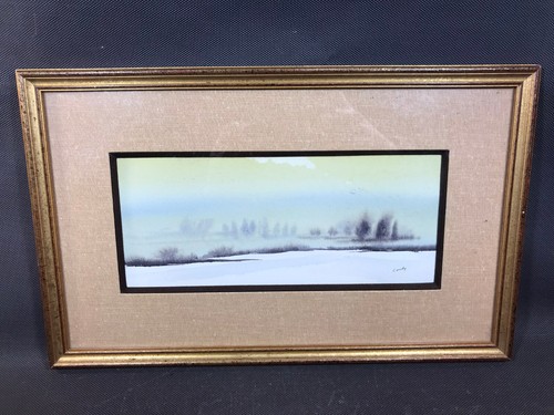 Tableau aquarelle signée