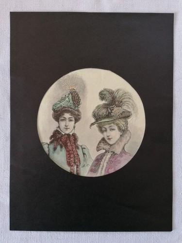 Gravure provenant la mode - ,