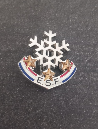 Broche flocon neige trois