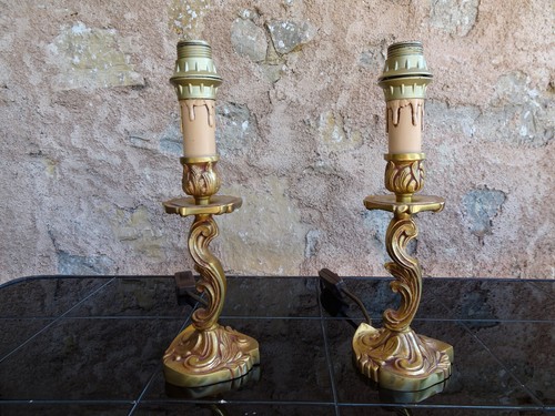 Ancienne paire lampes de - paire,