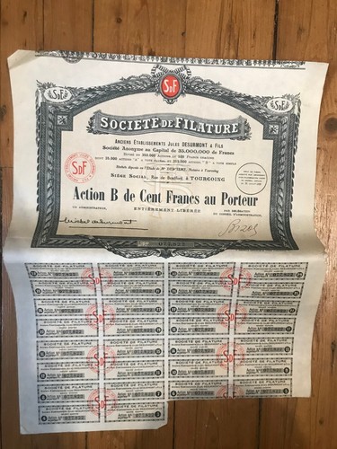 Société filature - de,
