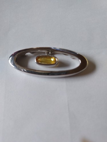 Pendentif metal blanc - metal,