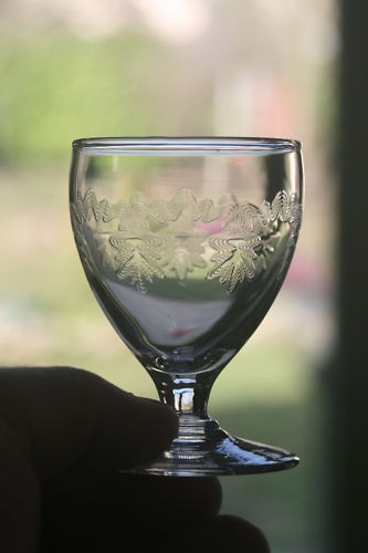Verre liqueur ancien ciselé - ancien,
