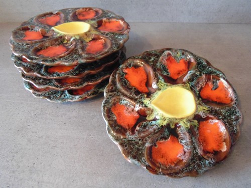 Lot assiettes à huitres - lot, de