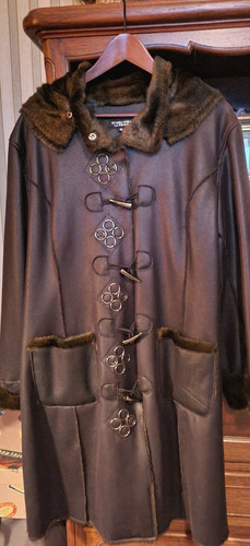 Superbe manteau brun - manteau,