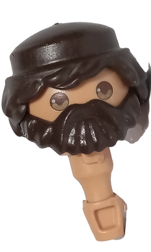 Playmobil tête barbe perruque - playmobil,