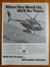 7/1983 PUB HUGHES HELICOPTERS HUGHES 500MD 530MD DEFENDER ORIGINAL AD