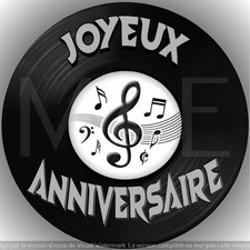 Vinyle. Décoration de gâteau comestible, feuille de sucre, disque prédécoupé20cm