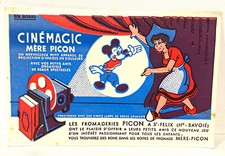 Ancien Buvard Publicitaire Mère Picon Cinémagic Mickey