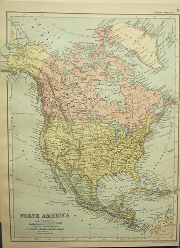1894 ancien carte amérique - 1894,