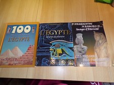Lot de 3 livres sur l' EGYPTE