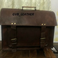 Hommes Véritable Authentique Cuir Vintage Cartable Messager Travail Sac Malette