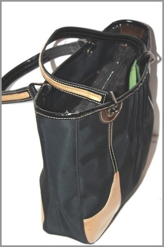 Longchamp cabas toile - cabas, noire