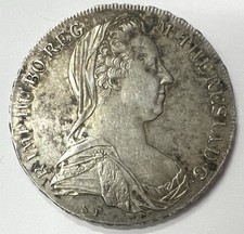 Pièce 1 Thaler 1780 SF Autriche ?? Refrappe Argent REF85532