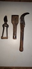 LOT  DE 3 OUTILS DE VIGNERON  SERPETTE SECATEUR CHASSE