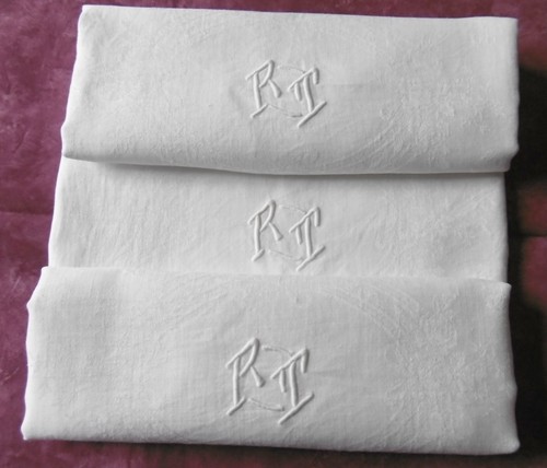 Serviettes anciennes - 3,