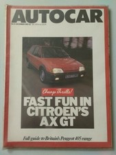 Autocar Magazine 12/1987; Road