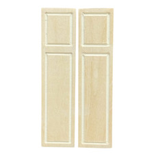 4 Panneau Volets Décoratifs Balsa Bois Poupées Maison Miniature Vitre Accessoire